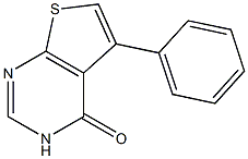 5-苯基-3H-噻吩[2,3-D]嘧啶-4-酮 结构式