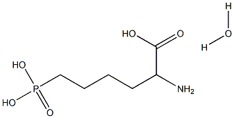 L(+)-2-AMINO-6-PHOSPHONOHEXANOIC ACID HYDRATE, 98%, 98% EE Struktur
