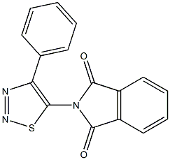 2-(4-Phenyl-1,2,3-thiadiazol-5-yl)isoindoline-1,3-dione ,97% Struktur