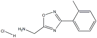 [3-(2-methylphenyl)-1,2,4-oxadiazol-5-yl]methylamine hydrochloride Structure