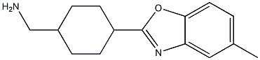[4-(5-methyl-1,3-benzoxazol-2-yl)cyclohexyl]methylamine Structure