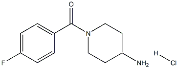 1-(4-fluorobenzoyl)piperidin-4-amine hydrochloride Struktur