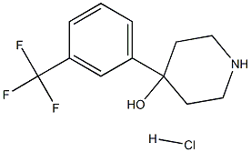 4-[3-(trifluoromethyl)phenyl]piperidin-4-ol hydrochloride Struktur
