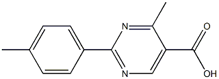 4-methyl-2-(4-methylphenyl)pyrimidine-5-carboxylic acid Structure