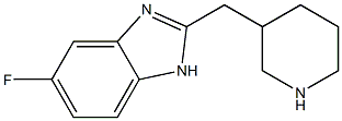 5-fluoro-2-(piperidin-3-ylmethyl)-1H-benzimidazole Structure