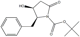 tert-butyl (2S,3S)-2-benzyl-3-hydroxy-5-oxopyrrolidine-1-carboxylate Structure