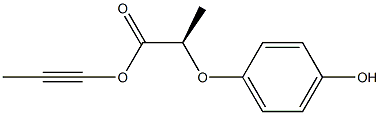 Propynyl (R)-(+)-2-(4-hydroxyphenoxy)propionate Structure