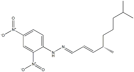 [S,(+)]-4,8-Dimethyl-2-nonenal 2,4-dinitrophenyl hydrazone Structure