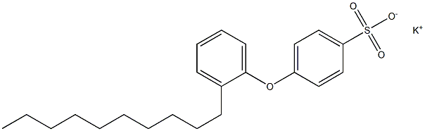 4-(2-Decylphenoxy)benzenesulfonic acid potassium salt Struktur