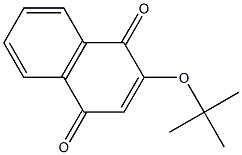 2-(tert-ブチルオキシ)-1,4-ナフトキノン 化学構造式