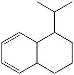 1,2,3,4,4a,8a-ヘキサヒドロ-1-イソプロピルナフタレン 化学構造式