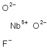 ニオブ(V)フルオリドジオキシド 化学構造式