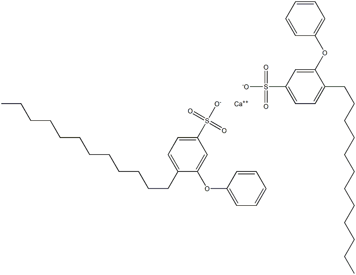 Bis(3-phenoxy-4-dodecylbenzenesulfonic acid)calcium salt Structure