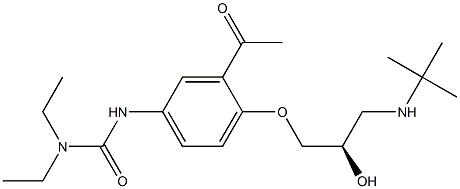 3-[3-Acetyl-4-[(R)-3-(tert-butylamino)-2-hydroxypropoxy]phenyl]-1,1-diethylurea