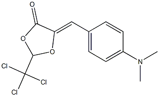 (5Z)-2-(Trichloromethyl)-5-[4-(dimethylamino)benzylidene]-1,3-dioxolan-4-one Structure