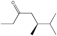[S,(-)]-5,6-Dimethyl-3-heptanone Struktur