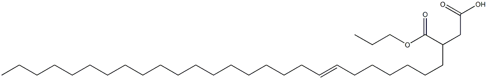 3-(7-ヘキサコセニル)こはく酸1-水素4-プロピル 化学構造式