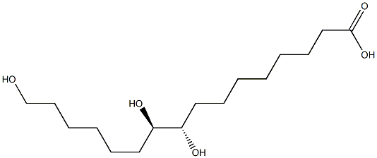 (9S,10R)-9,10,16-Trihydroxyhexadecanoic acid 结构式