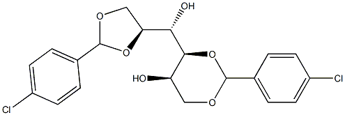 1-O,3-O:5-O,6-O-Bis(4-chlorobenzylidene)-L-glucitol 结构式