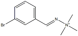 [(E)-3-Bromophenylmethyleneamino]trimethylaminium Structure