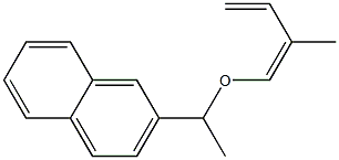 (Z)-2-Methyl-1-[1-(2-naphtyl)ethoxy]-1,3-butadiene Structure
