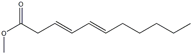 3,5-ウンデカジエン酸メチル 化学構造式