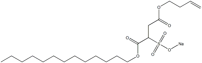 2-(Sodiosulfo)succinic acid 1-tridecyl 4-(3-butenyl) ester
