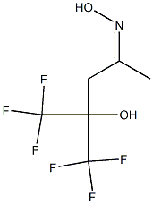 5,5,5-Trifluoro-4-(trifluoromethyl)-4-hydroxy-2-pentanone oxime Structure