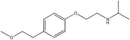 2-[4-(2-Methoxyethyl)phenoxy]ethylisopropylamine Structure