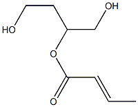 (E)-2-Butenoic acid 3-hydroxy-1-(hydroxymethyl)propyl ester Structure
