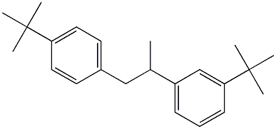 2-(3-tert-Butylphenyl)-1-(4-tert-butylphenyl)propane Struktur