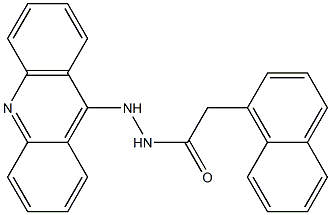 N'-(Acridin-9-yl)-2-(1-naphtyl)acetohydrazide 结构式