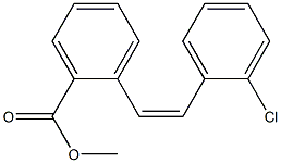 (Z)-2'-Chlorostilbene-2-carboxylic acid methyl ester Structure