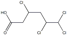 3,5,6,6-Tetrachlorocaproic acid Structure
