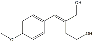 2-[(E)-(4-Methoxyphenyl)methylene]butane-1,4-diol Struktur