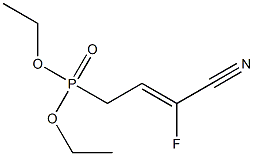 (Z)-3-Cyano-3-fluoro-2-propenylphosphonic acid diethyl ester Structure