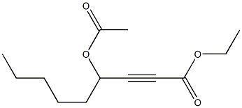 4-Acetoxy-2-nonynoic acid ethyl ester