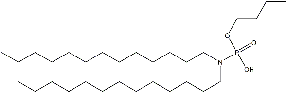 N,N-Ditridecylamidophosphoric acid hydrogen butyl ester