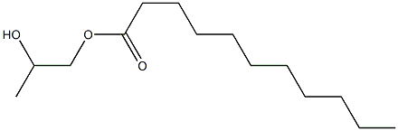 ウンデカン酸2-ヒドロキシプロピル 化学構造式