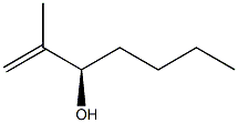(R)-2-メチル-1-ヘプテン-3-オール 化学構造式