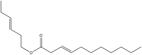 3-ウンデセン酸3-ヘキセニル 化学構造式