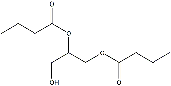 (+)-L-グリセロール1,2-ジブチラート 化学構造式