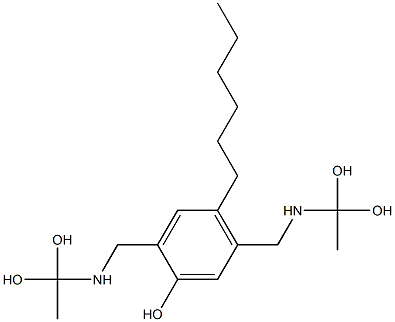 2,5-Bis[[(1,1-dihydroxyethyl)amino]methyl]-4-hexylphenol