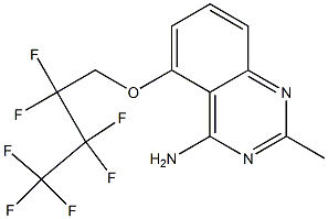 5-(2,2,3,3,4,4,4-Heptafluorobutoxy)-2-methylquinazolin-4-amine Struktur