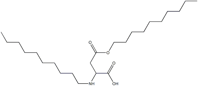 2-Decylamino-3-(decyloxycarbonyl)propionic acid Struktur