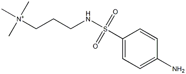 3-(p-アミノフェニルスルホニルアミノ)プロピルトリメチルアミニウム 化学構造式
