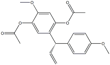 (+)-2-Methoxy-5-[(S)-1-(p-methoxyphenyl)allyl]hydroquinone diacetate