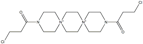 3,12-Bis(3-chloropropanoyl)-3,12-diaza-6,9-diazoniadispiro[5.2.5.2]hexadecane