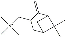 [(6,6-Dimethyl-2-methylenebicyclo[3.1.1]heptan-3-yl)methyl]trimethylaminium Structure