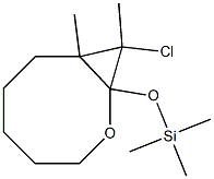 9-Chloro-8,9-dimethyl-1-(trimethylsilyloxy)-2-oxabicyclo[6.1.0]nonane,,结构式